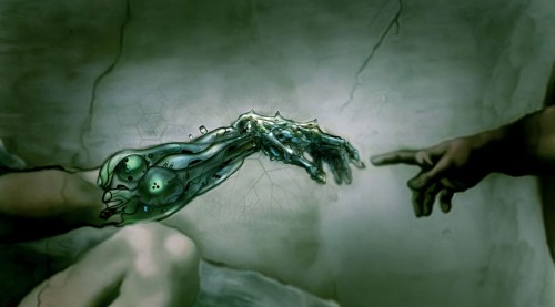 Artificial Intelligence robot god