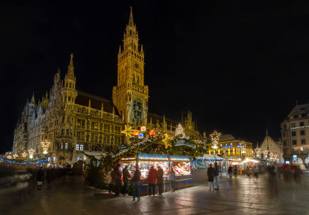 Christmas market at Marienplatz - picture credit Jason Mrachina, Flickr