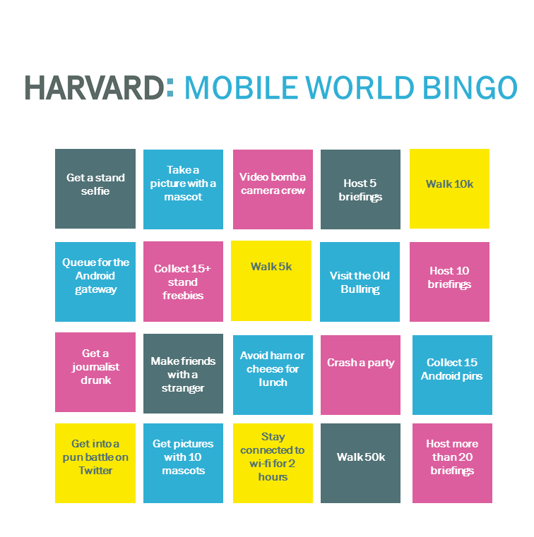 mobile world bingo harvard