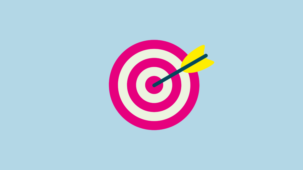Target with arrow